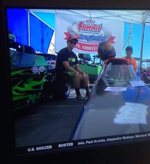 My favorite dragster driver showed up on FS1 today!