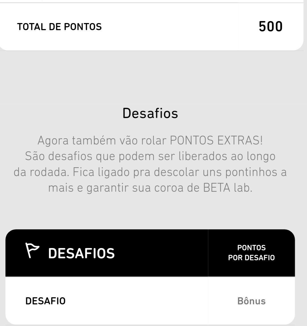 Desafios e regras novas, #vamoscontinuarBetaLab
