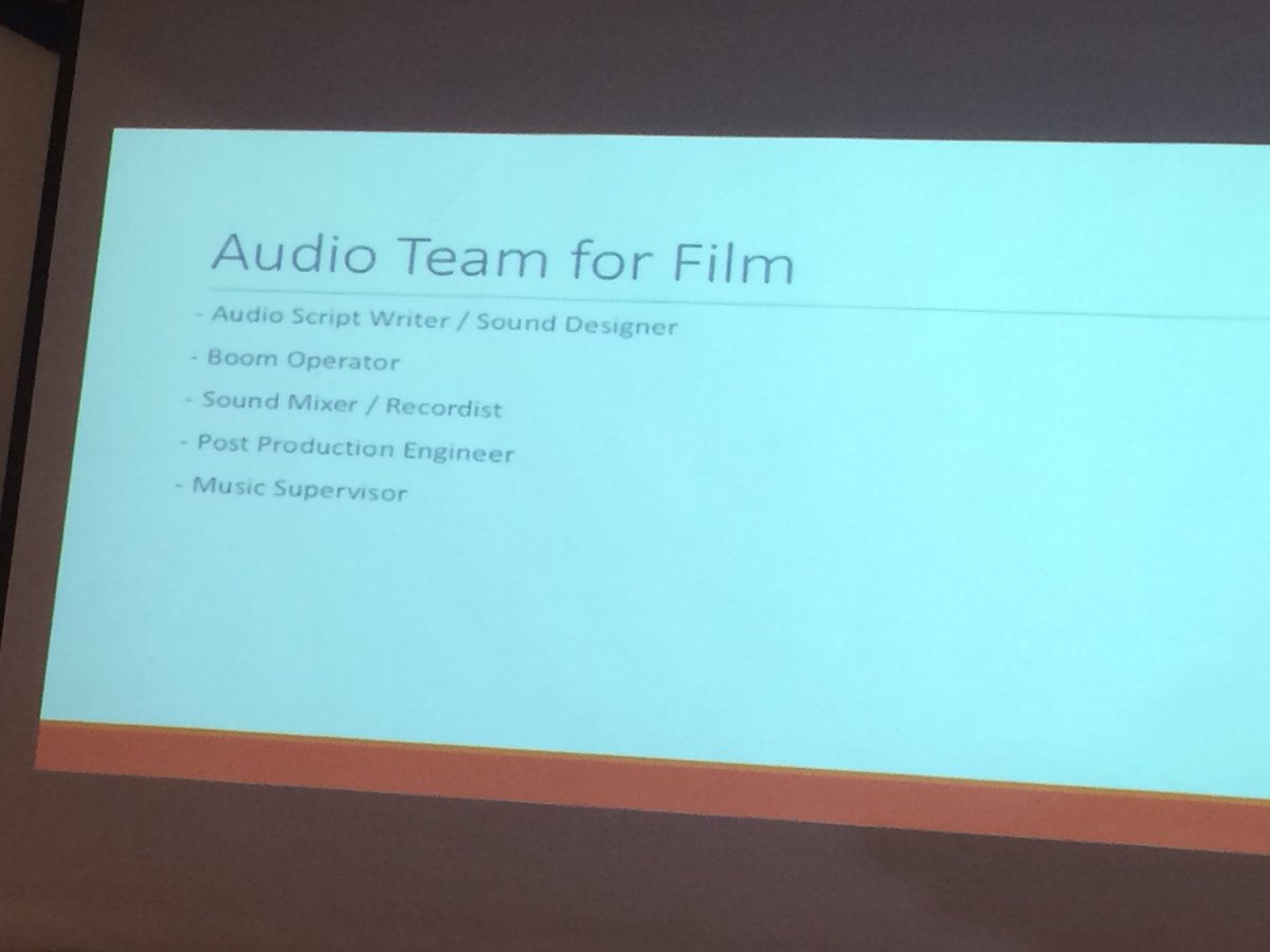 Sound Recording and Audio Team structure!!!