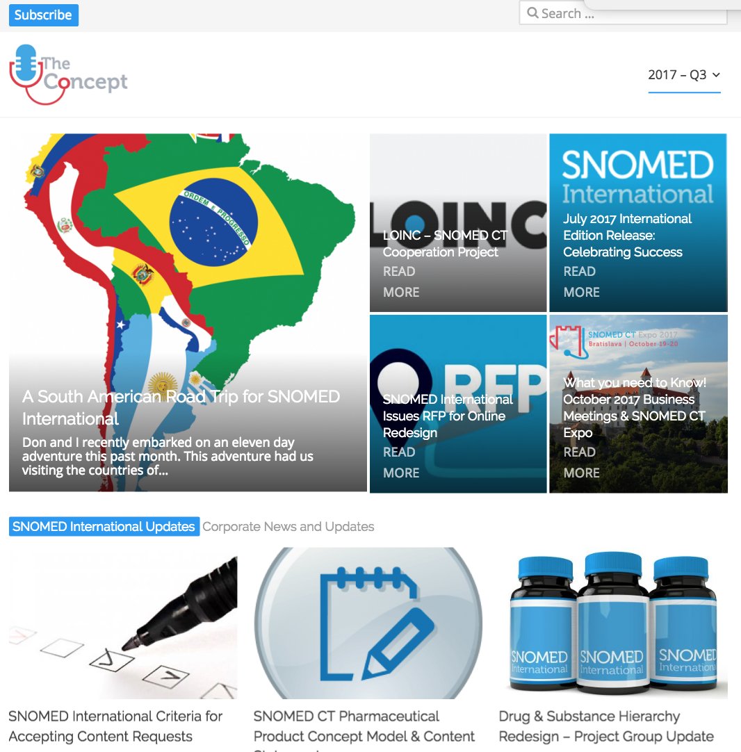 SnomedCT's tweet photo. Q3 edition of 'The Concept' now available - Catch up on the latest news from the SNOMED International community at https://t.co/8bhPeZEMmi https://t.co/RNCgZLquVy