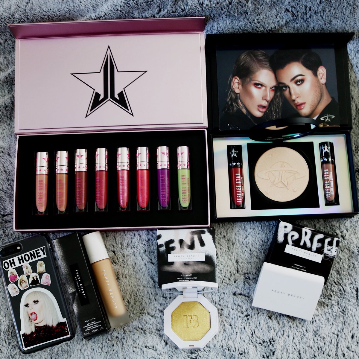 Got that early birthday present good good! <a href="/fentybeauty/">Fenty Beauty</a> <a href="/JeffreeStar/">Jeffree Star</a> <a href="/MannyMua733/">Manny MUA</a> <a href="/lipsticknick/">Lipsticknick</a>