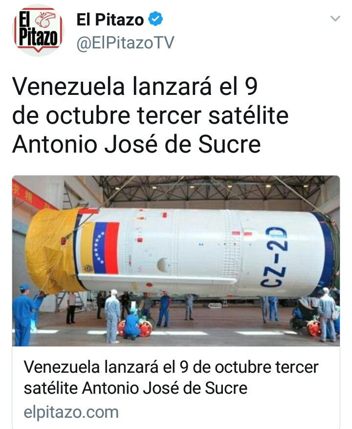 gererfer's tweet photo. Sin medicinas ni vacunas, sin Ptos.de Venta,sin internet para transferencias, pero con 3satélites! @ObservadBinario @CHC31  @humbertotweets https://t.co/mVKPI4zZNY