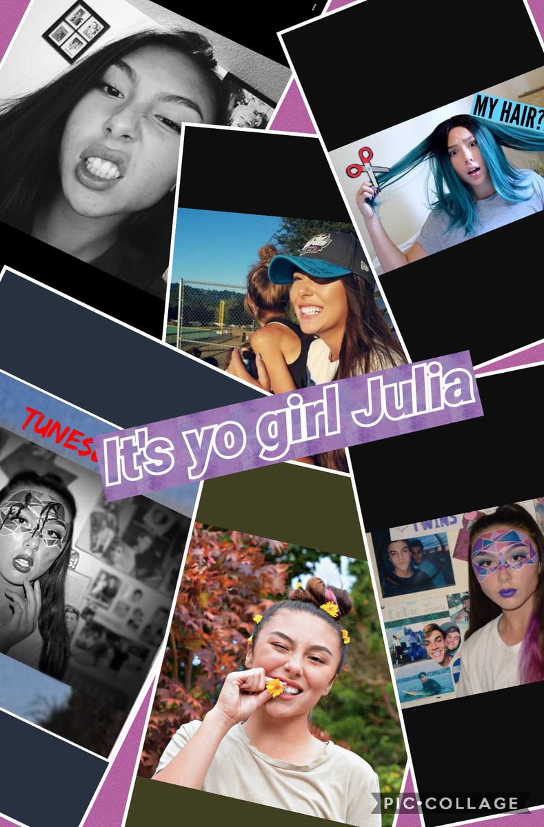ADolan4Life's tweet photo. My first collage of @juliajordannnn make sure you go follow her she is amazing💜 #JuliaJordan https://t.co/SGUD64igqM