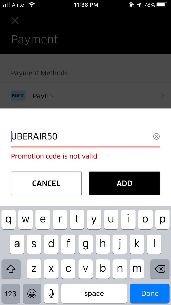 PurohitAksh's tweet image. When ur promocode doesn’t work, why do you offer then? @Uber @Uber_Support  #NoPromoCode #uber
