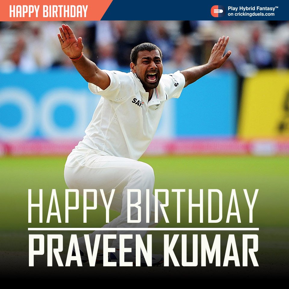 Happy Birthday, Praveen Kumar. The Indian cricketer turns 31 today. 