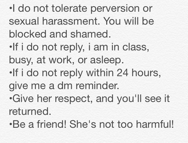Connie's Rules!