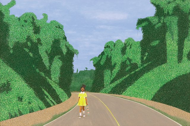 be_on_point's tweet photo. Carroll Cloar (American, 1913-1993), Kudzu, 1976. acrylic on board. Part of the Permanent Collection at @MSMuseumArt https://t.co/7bhehPjJh9