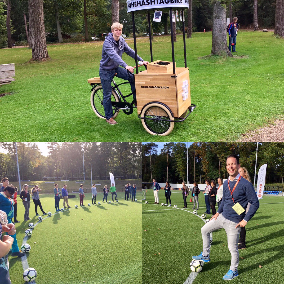 Goed begin van de week! De wedstrijd is van start! <a href="/knvbcampus/">KNVB Campus</a> <a href="/locatietour/">locatietour</a> #locatietour #thehashtagbike