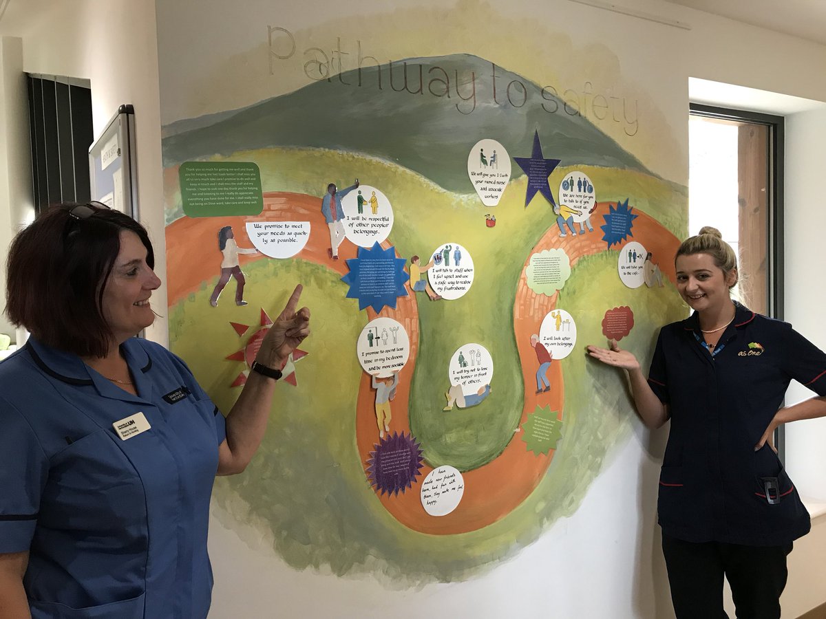 Simon_H_White's tweet photo. Great to see Dove Ward @HPFT_NHS staff showing off their ‘Pathway to Safety’ approach to #MOSS. Keep up the great work. https://t.co/PXk64MU91I