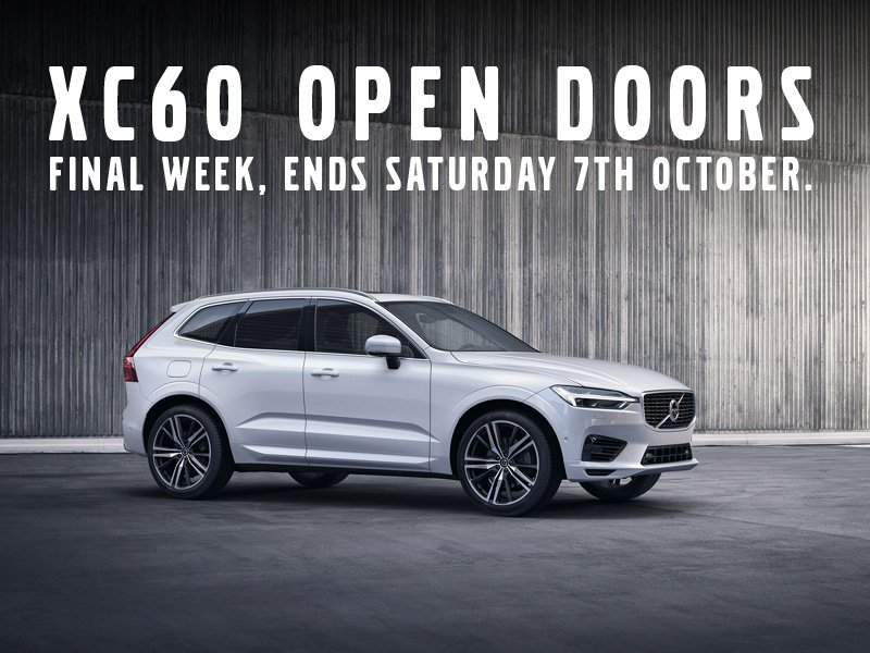 VolvoJoeDuffy's tweet photo. Our last week celebrating our Volvo XC60 Open Doors Event!
Find out more about our exclusive offers📞(01)8701409 or https://t.co/C6U87QLpip https://t.co/jOKqgoCYMq