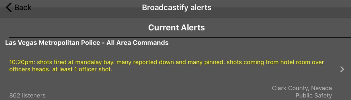 ZDeDeKim's tweet photo. 🚨Active shooter🚨
Shots fired at Mandalay Bay
Reports one officer has been shot
#LasVegas
#MandalayBayShooting https://t.co/TUHeekdn7t