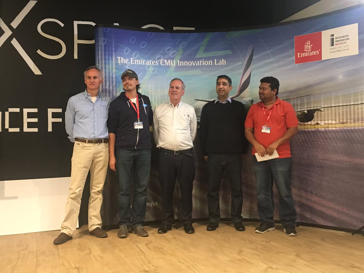 TravelHackathon's tweet photo. Distributing Emirates awards
#emiratescmuhack #emiratestravelhackathon https://t.co/f64S6Vbinf