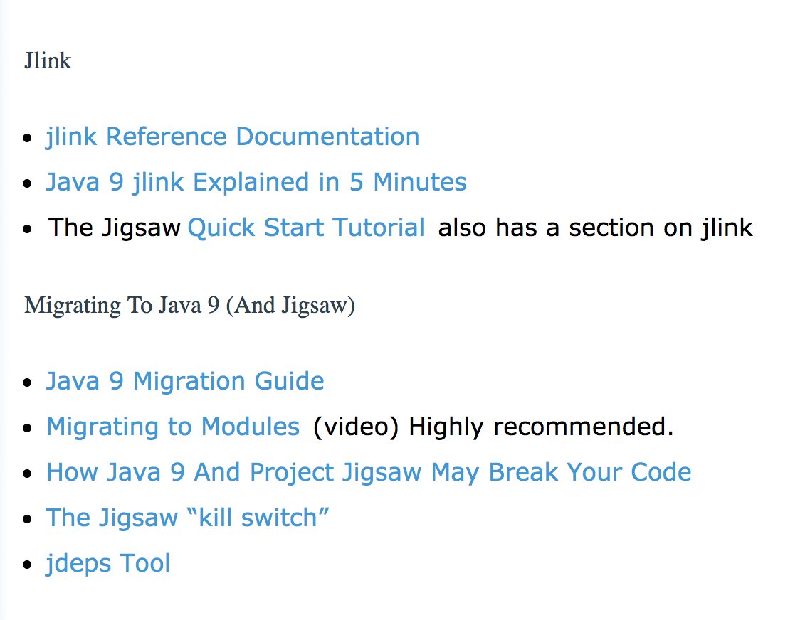 java's tweet image. Bookmark and share this excellent resource library of #Java9 tutorials - @trisha_gee

trishagee.github.io/presentation/r…