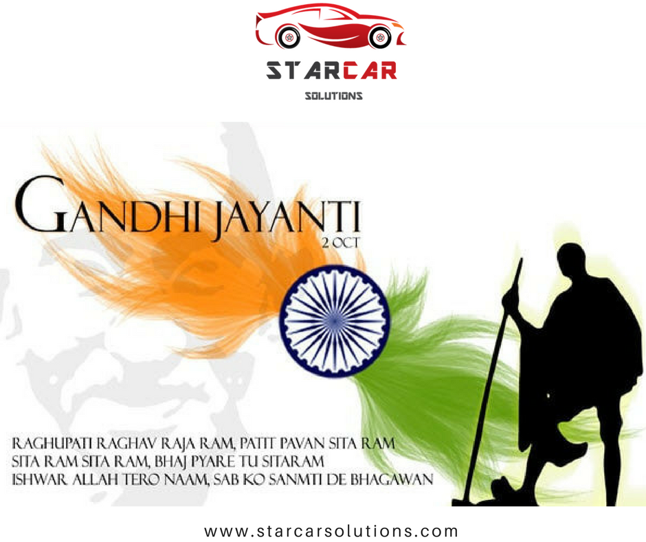 StarCarSolution's tweet photo. A salute to the man
who led us to
the Freedom
Wishes on 
#GandhiJayanti !!
https://t.co/oiUQhvUaqW https://t.co/Zo5K5F0Fgf