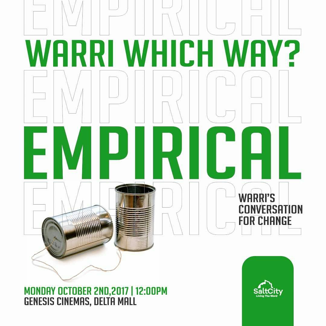 WarriUpdate's tweet photo. If you are in Warri, endeavor to attend any of these events today #EMPIRICAL #Waffest #DYMS #CleanWalk17 https://t.co/tqrVRkSMie