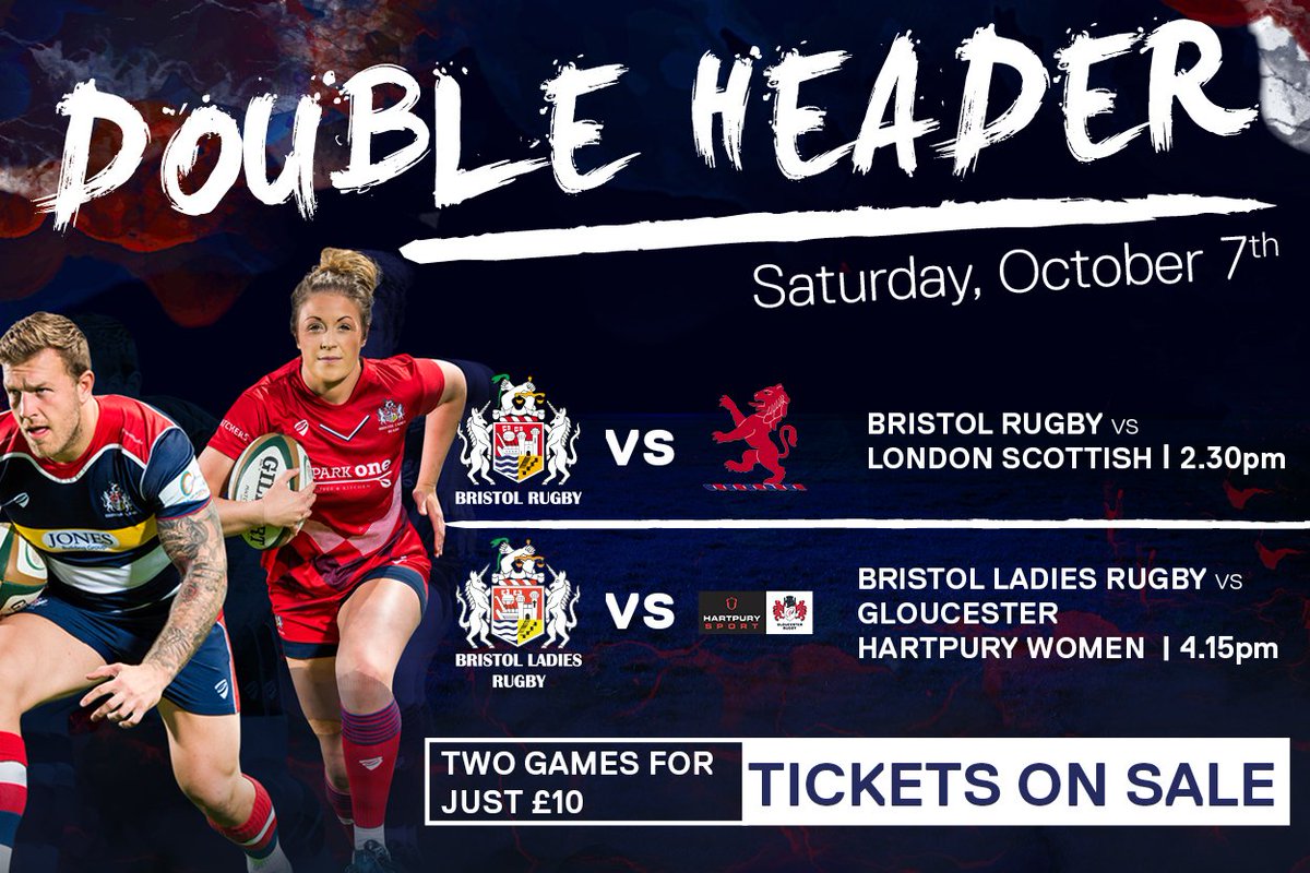 BristolBears's tweet photo. 🎫 | Two games for £10 on Saturday at @ashtongatestad.

Don't miss the unique double header. Tickets here ➡️ https://t.co/GXqzasU3my https://t.co/54bmNYO35j