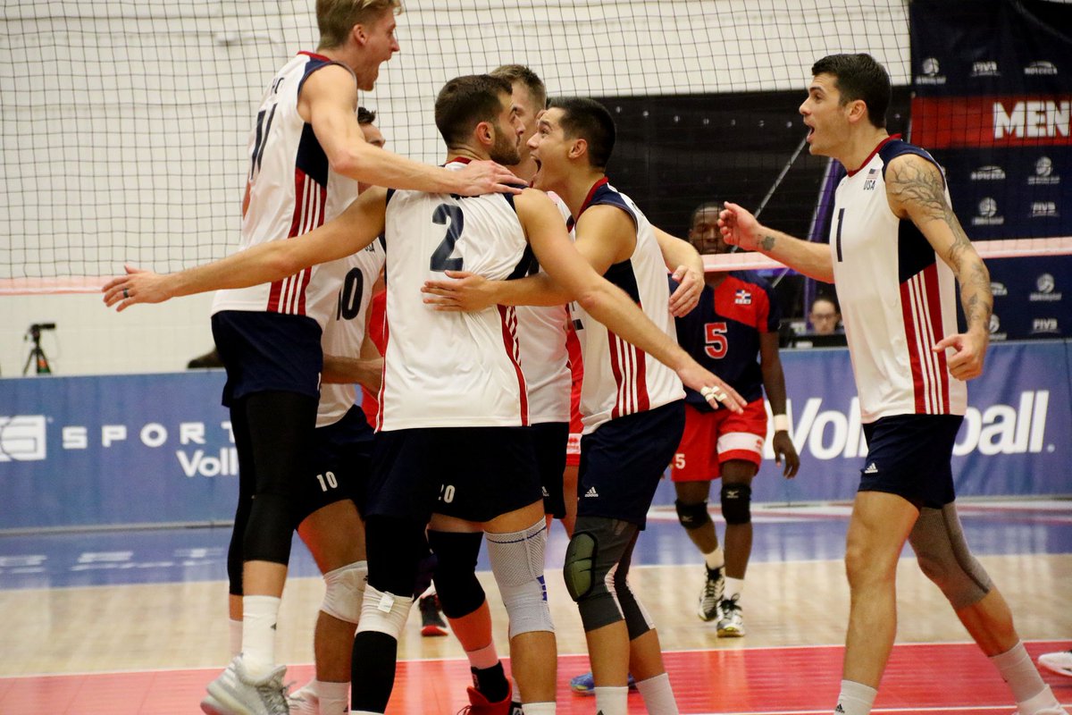 usavolleyball's tweet photo. ICYMI The U.S. Men won the @NorcecaInfo Championship on Sunday with a 3-0 win over Dominican Republic | https://t.co/qjpEiJyM7Z #usavmnt https://t.co/StZntGYovC