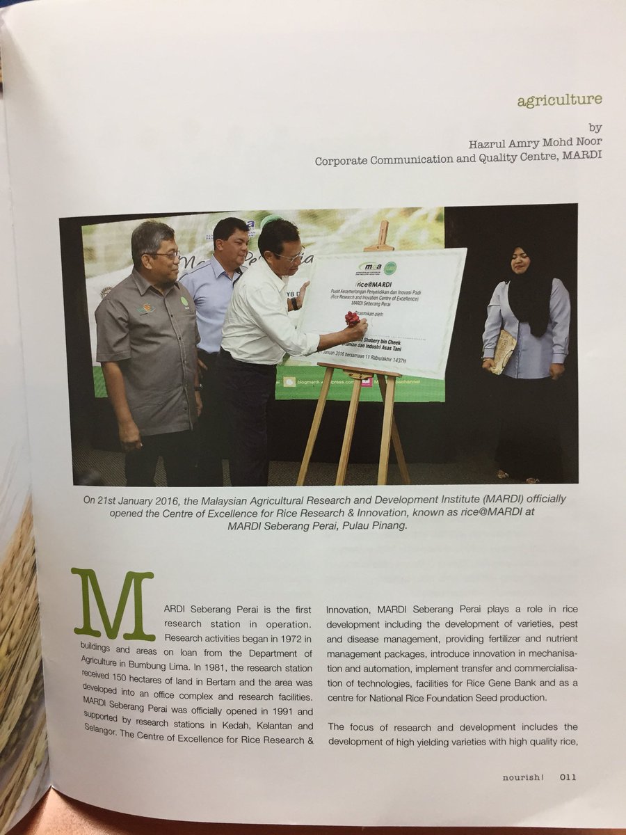 hazrulamry's tweet photo. rice@MARDI @MARDISPerai Malaysia. This is where the new rice varieties &amp; innovation are developed. @sharifharon @shaberyc @RiceResearch 🌾🇲🇾 https://t.co/wOJcGvx30Z