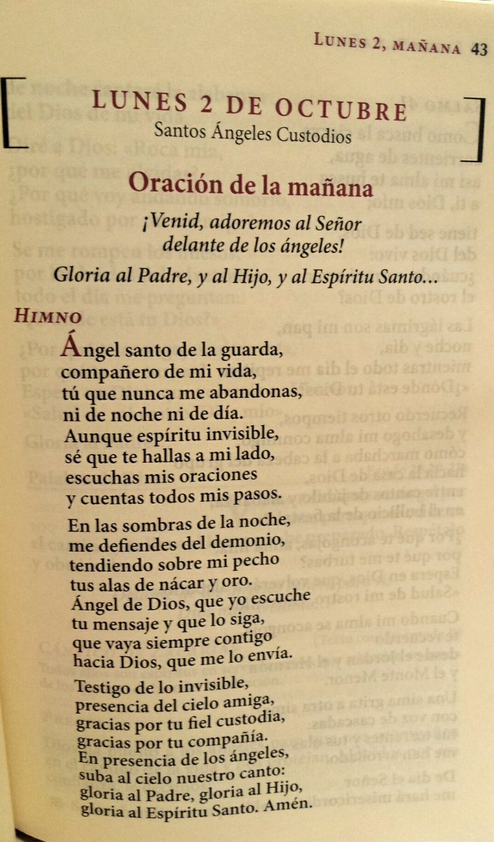 Lunes 2 de octubre. Santos Ángeles Custodios. #OraciónDeLaMañana  #FelizLunes 😇🙏💛, image size:705x1200
