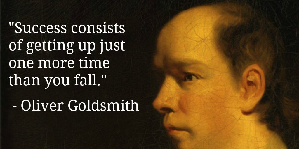 jstorres's tweet photo. "Success consists of getting up just one more time..." - Oliver Goldsmith - Read more => https://t.co/TTDJ7fjzcf https://t.co/SkJRMkaY2W