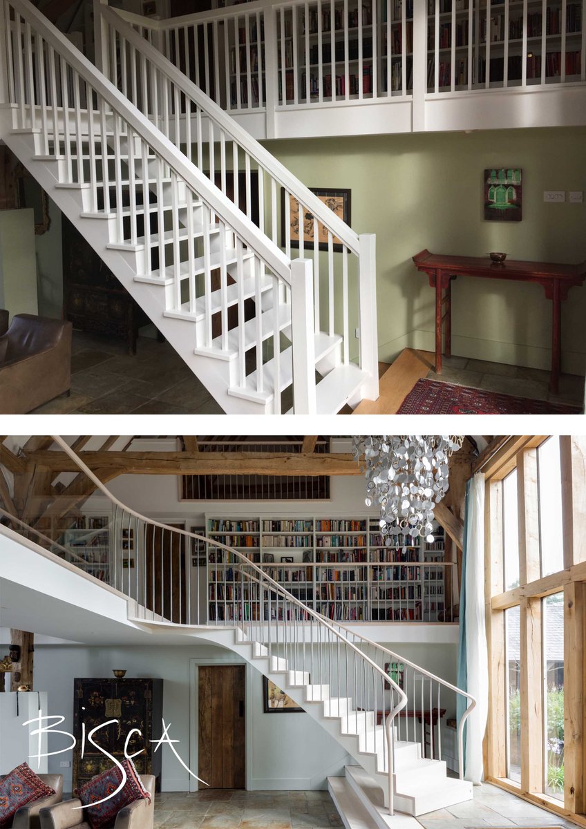 Before and after 
#staircaserenovation #newstaircase #transformyourspace #bisca #hallway #MotivationMonday