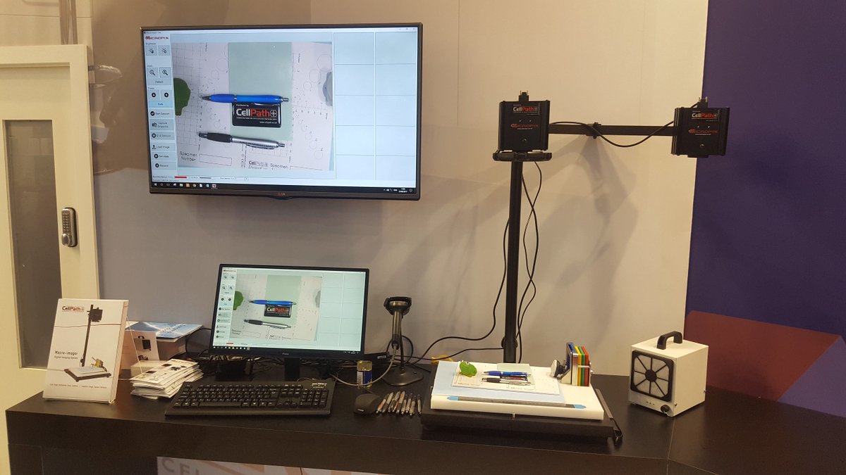 MicropixUK's tweet photo. Micropix demonstrating our new Macro-imager with CellPath at IBMS Congress 2017. #ibmscongress17 https://t.co/kVyBRFY3PJ