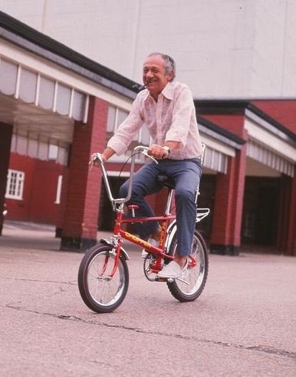 What the World needs now is a picture of Sid James smoking a pipe on a chopper.  It's OK. I'm on it ...