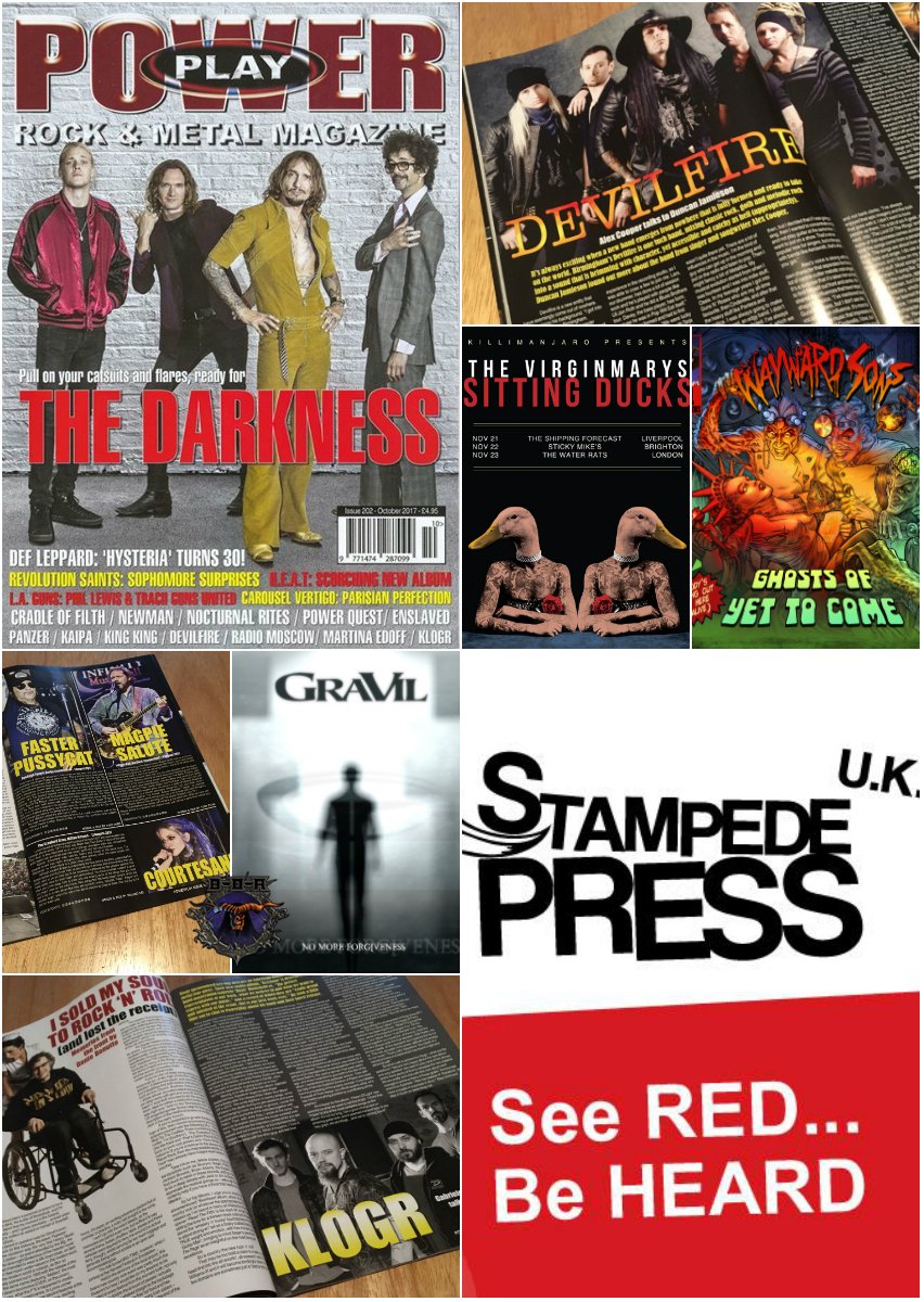 #StampedePRMusic <a href="/Powerplaymag/">POWERPLAY</a> features <a href="/the_courtesans/">Courtesans</a> <a href="/GraVil_Music/">GraVil</a> <a href="/BLOODSTOCKFEST/">bloodstockfest</a> <a href="/Devilfirerock/">Devilfire</a> @klogr <a href="/thevirginmarys/">The Virginmarys</a> <a href="/WaywardSonsBand/">Wayward Sons</a>