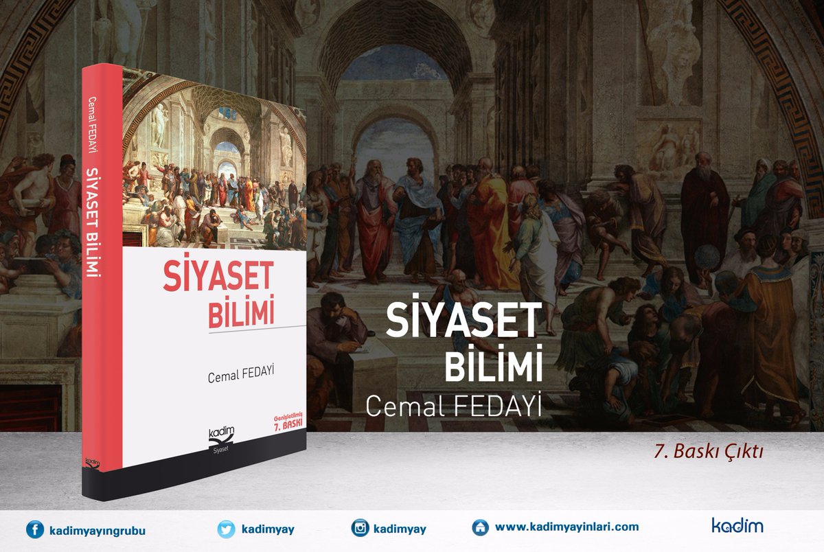 KadimYayin's tweet photo. #Siyaset #Bilimi kitabı #Cemal #Fedayi' nin kaleminden,
Bu alanda yazılmış derli toplu kaynak arayanlara vazgeçilmez bir kitap sunmakta..! https://t.co/jfrNKRs4By