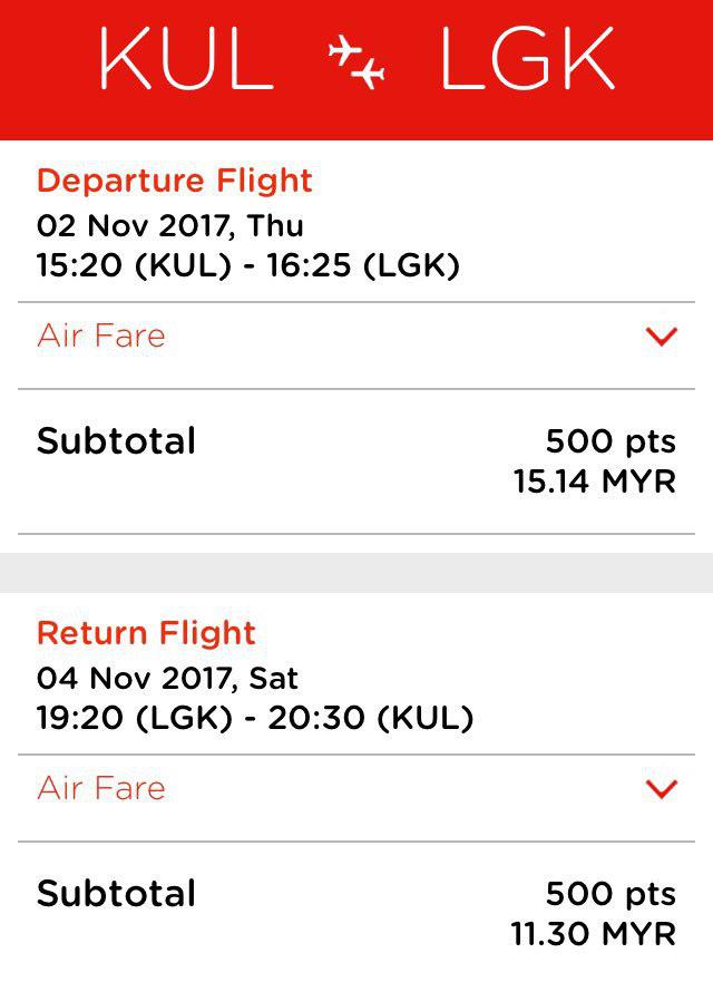tiket flight ke langkawi