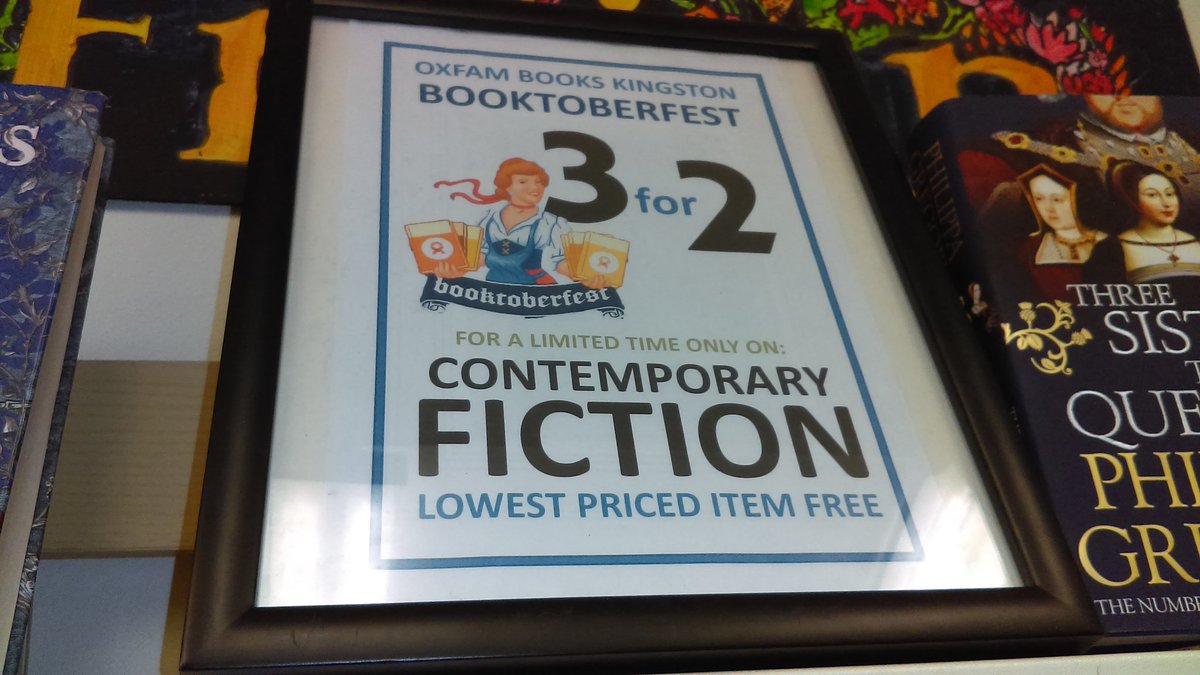 Our first * SPECIAL OFFER* for Booktoberfest! 3 for the price of 2 on our Contemporary Fiction Books! #Kingston #MondayMotivation