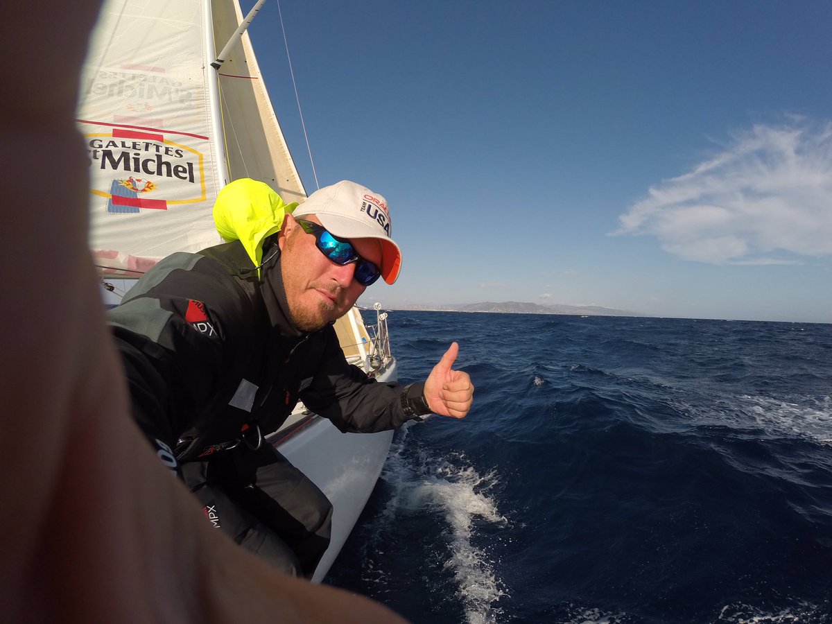 Swedesailor's tweet photo. Had a great sail from #Lorient in @IsabelleJoschke josche old #figaro2 to Estepona via @VORLisbon 🤙🏼 We made 1100 nautical miles in total ✌🏼 https://t.co/M0Z7NV65b2