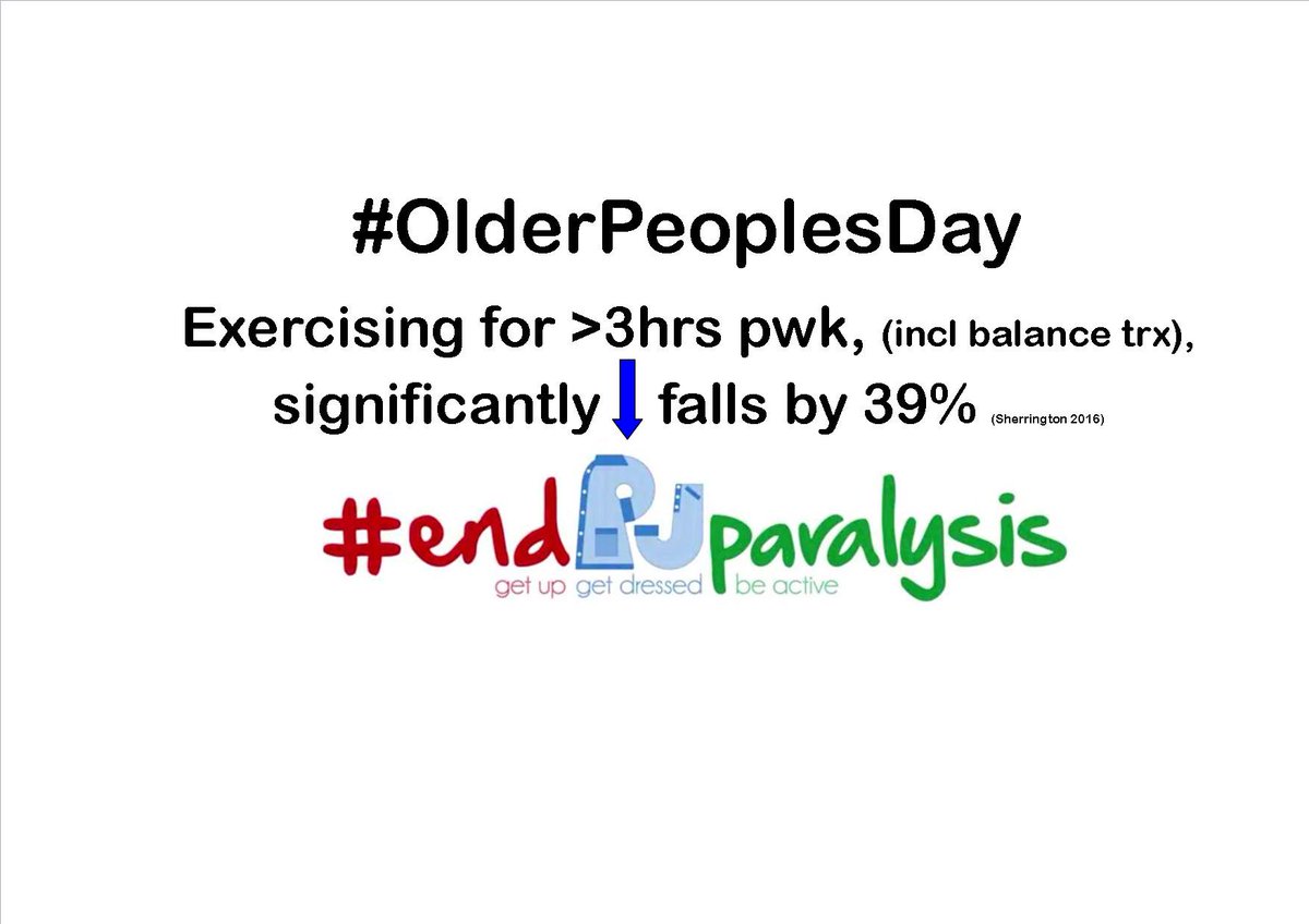 HealthPhysio's tweet image. The more sedentary they've been the more older patients stand to benefit clinically from exercise. It's never too late! #OldersPeoplesDay