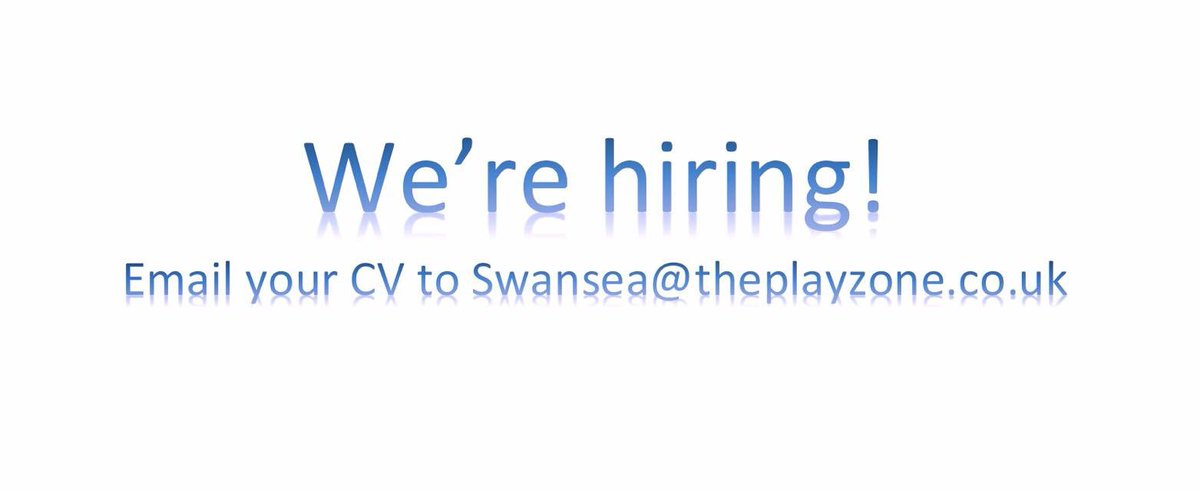 playzoneswa's tweet photo. Interested in working as part of a friendly team, in a fun environment? We’re hiring now!  #Swansea #jobs https://t.co/WnECI3Toos