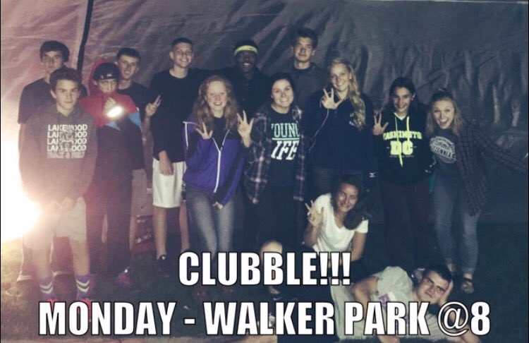 yllakewood's tweet photo. CLUBBLE TONIGHT! It's Club in a bubble! Meet @ Lakewood HS 7:30pm to carpool. If you want to meet us there it's at Walker Park in Avon Lake https://t.co/3oMLQ1so9V