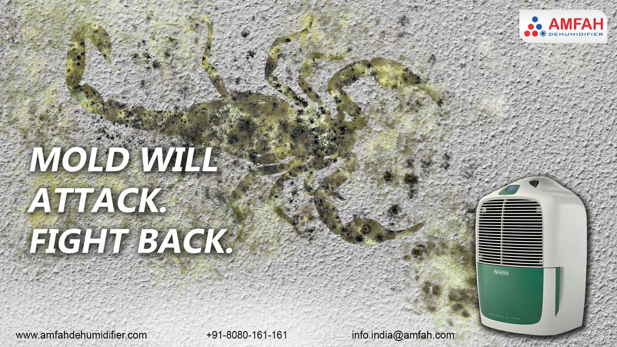 AMFAHAir's tweet photo. #HUMIDITY.
Address it with Amfah Dehumidifiers, before it Addresses YOU.
 #humidityproblems #Mold #wall #humiditycontrol #dehumidifier https://t.co/5x2Ete9vWm