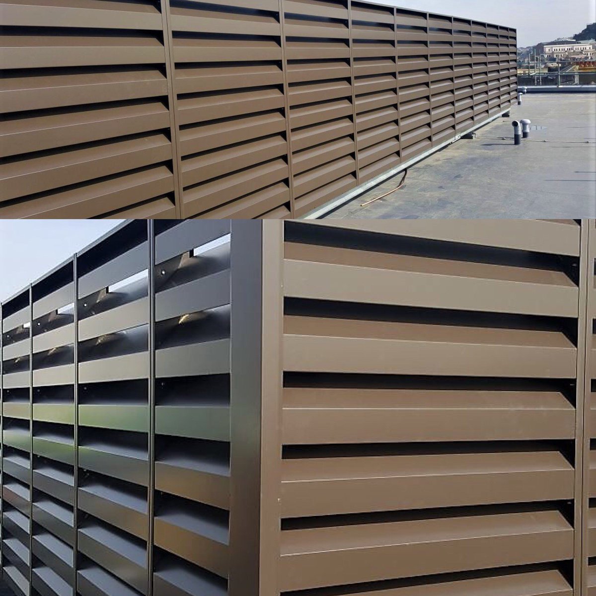 Conttego's Acoustic #Louvre System installed at the new Premier Inn project, Jersey #louvrefacades #acousticlouvre #installanywhere