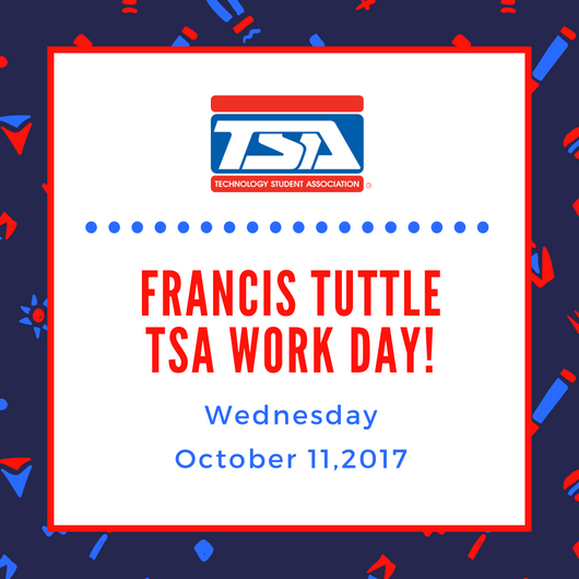 FTCSA_TSA's tweet photo. !!Don't Forget!! Bring your minds, projects, and your group in just under two weeks for TSA work day. https://t.co/GcI1S6nA3B