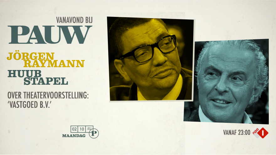 Acteurs @JorgenRaymann en <a href="/HuubWStapel/">Huub Stapel</a> praten vanavond bij #Pauw over hun nieuwe theatervoorstelling Vastgoed BV
pauw.bnnvara.nl/nieuws/vanavon…