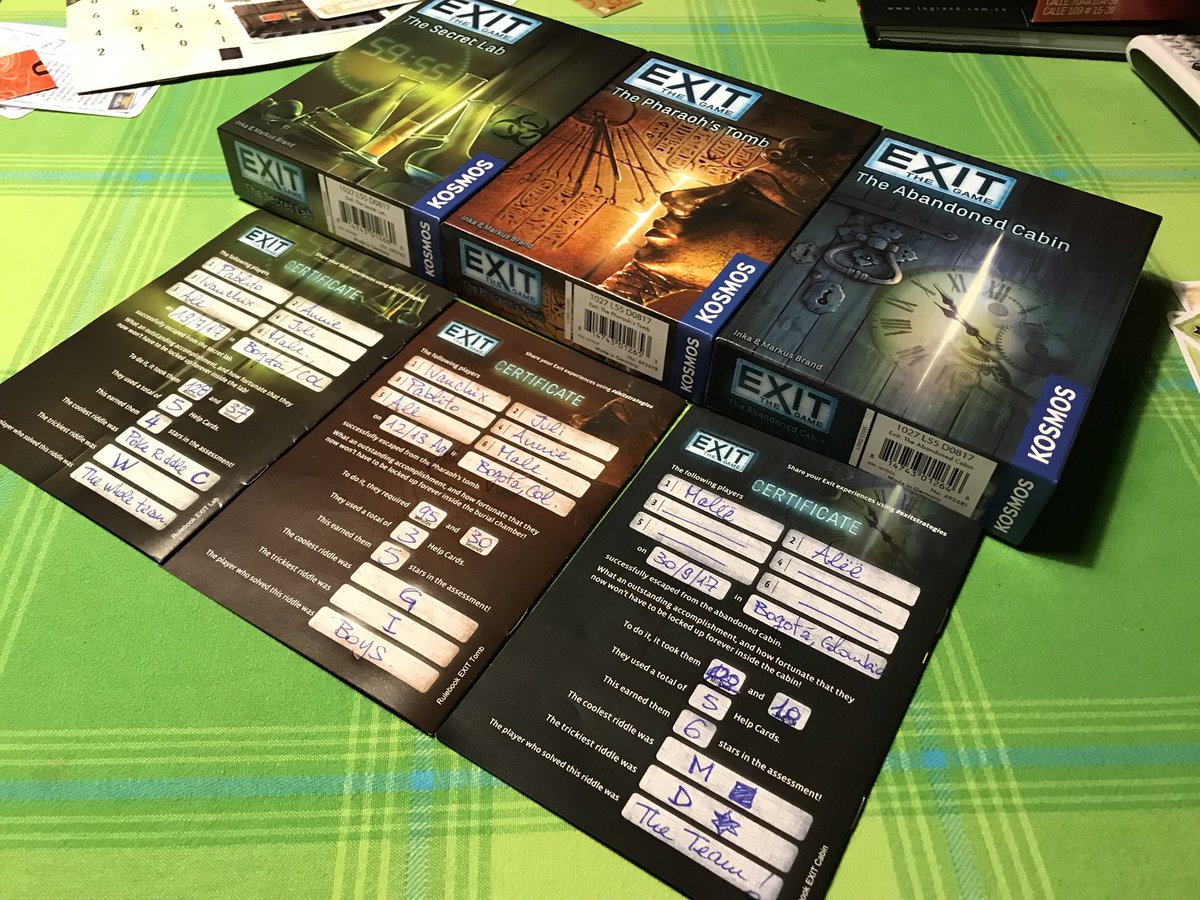 AleS1o's tweet photo. @GameWireWarrior @ThamesAndKosmos I played first #thesecretlab , my #favorite was #thepharaohstomb. https://t.co/dBDMuRddvE