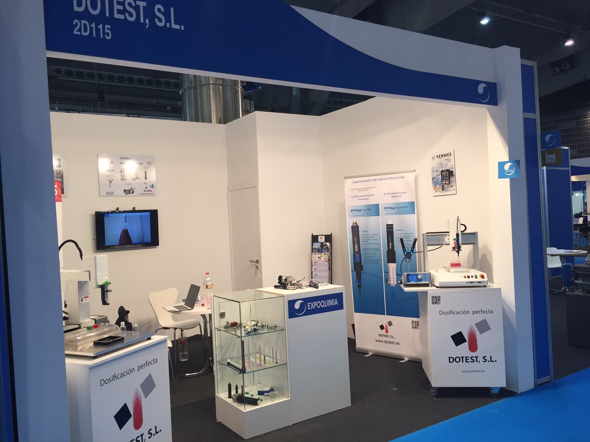 DOTEST17's tweet photo. Ya tenemos nuestros equipos de dosificación en #Expoquimia17 #dosing #dotest https://t.co/d8YR9jceZo