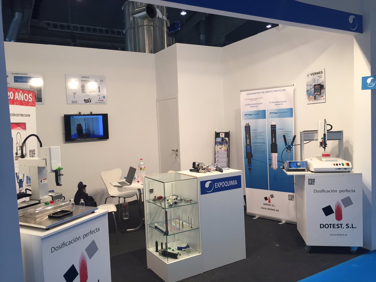 DOTEST17's tweet photo. Ya tenemos nuestros equipos de dosificación en #Expoquimia17 #dosing #dotest https://t.co/d8YR9jceZo
