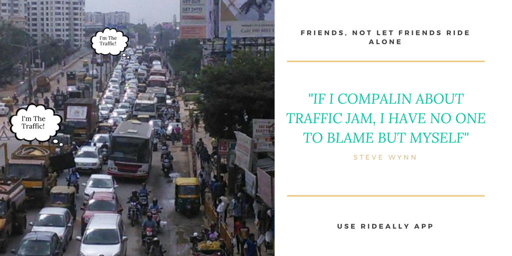 Join #ImtheTraffic Campaign by doing carpool/bike pool once a week