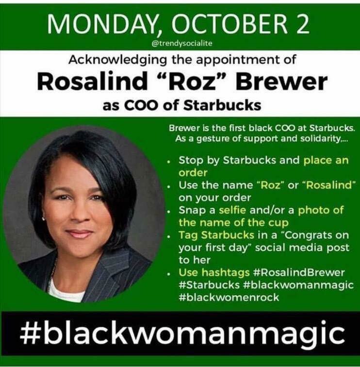 NAASC_Atlanta's tweet photo. #goto @Starbucks #RozCOOStarbucks #ForRosalind #SupportSpelman https://t.co/upfYqEvlIk