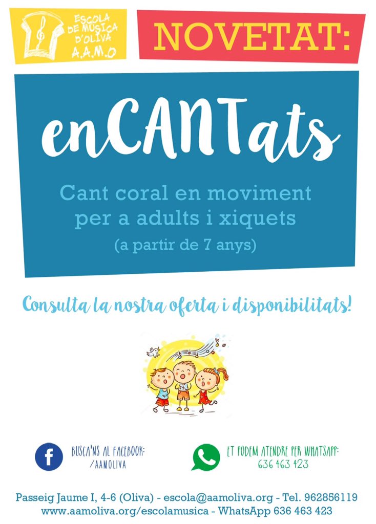 CRONICAdeOliva's tweet photo. Nova proposta de cant per a tota la familia, per a gaudirla https://t.co/1OEIdiOEiN @AAMOliva @eescrivac @Makkubg https://t.co/NGVzPfMpLF