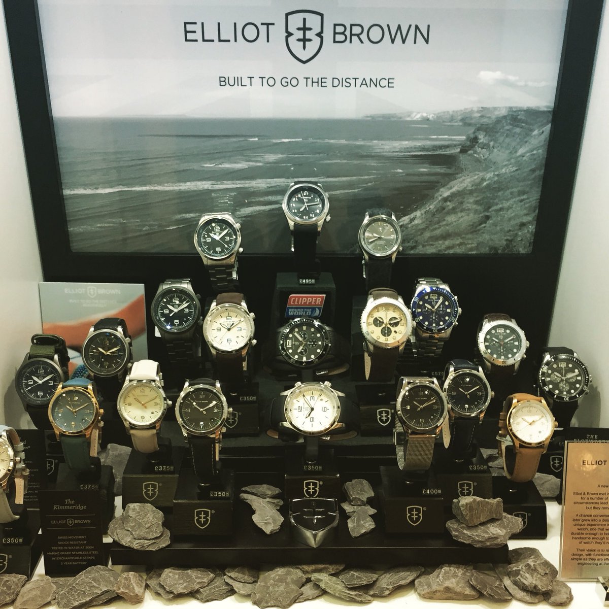 Clarkes_Sutton's tweet photo. We are so excited to welcome Elliot Brown watches to the Clarkes family! @EBwatches #BuiltToGoTheDistance #watch #wristwatch #timepiece https://t.co/zL40EfkkEs
