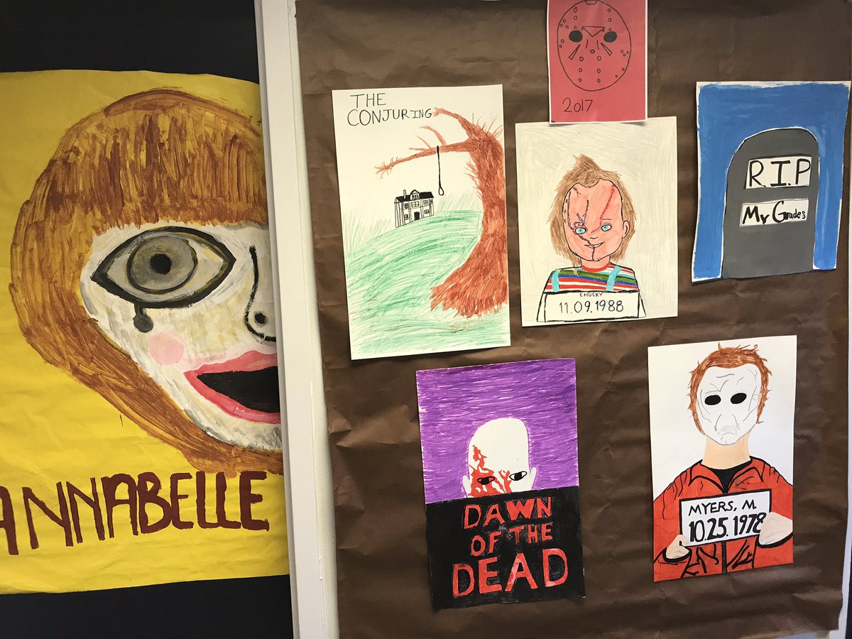 mrsrlovisa's tweet photo. Sophomores: Horror Movies @stmsaints #stmus #homecomingweek https://t.co/CN4aPd7fLK