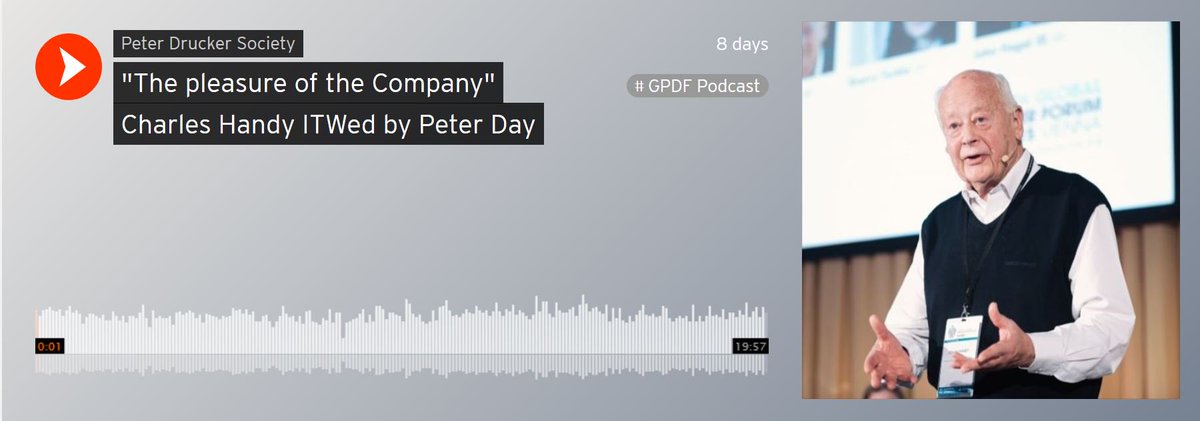 GDruckerForum's tweet photo. "The Pleasure of the Company", new #GPDF17 #podcast with #PeterDay and the great @charleshandy25
https://t.co/Ka6p1dI5Pk https://t.co/Hn0QoxUCaa