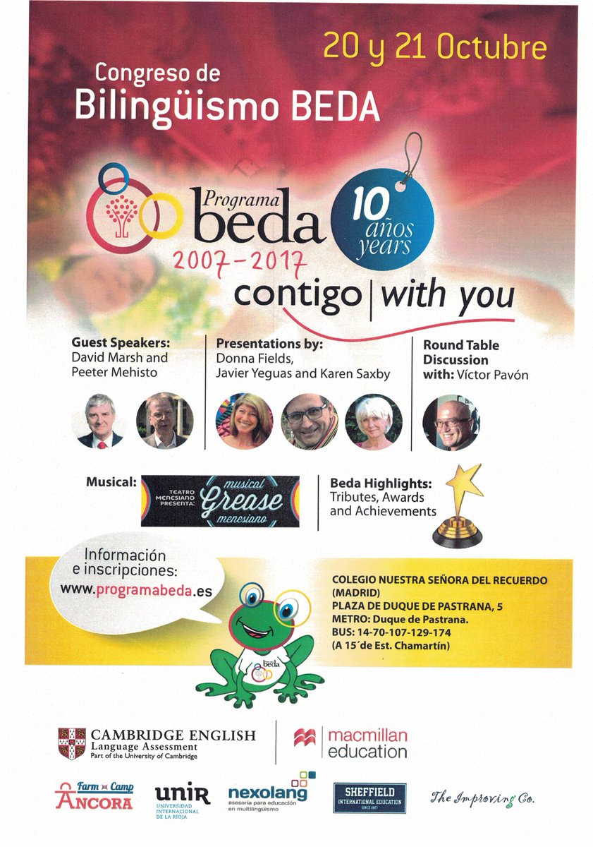 ECExtremadura's tweet photo. Congreso de Bilingüismo BEDA https://t.co/BhOtHJMBqu