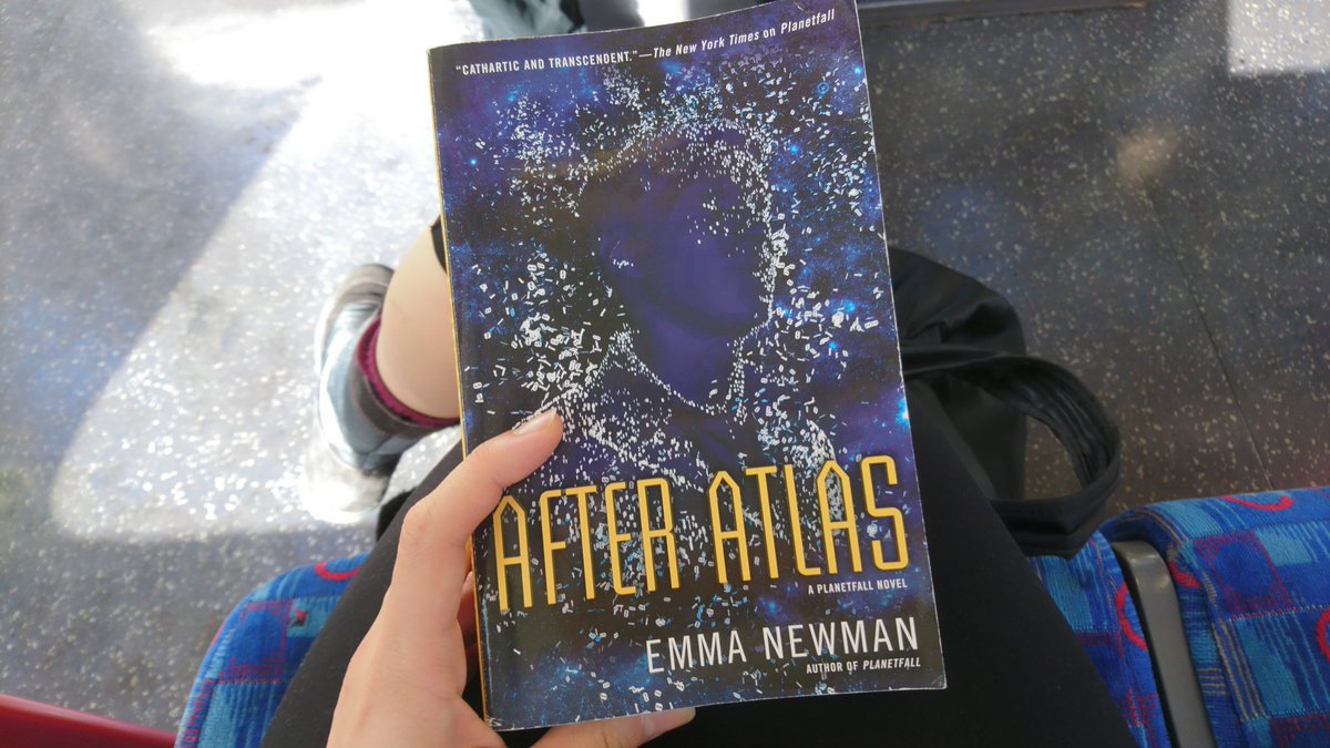 asyndetic's tweet photo. @booksaremybag @book_tokens My current tube read is @EmApocalyptic's #AfterAtlas #BAMB #MyBookshop https://t.co/DmF5RhorWi